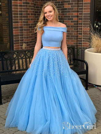 Cheap Two Piece Prom Dresses,2 Piece ...